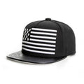 Trendy flat brimmed snapback hatsusa american flag unisex spring and autumn