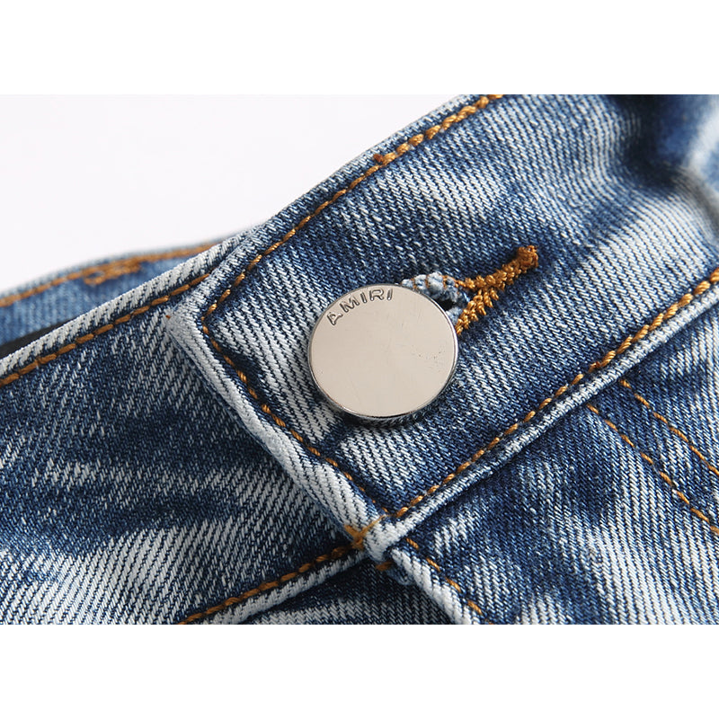 AMIRI Jeans High-quality distressed pure cotton