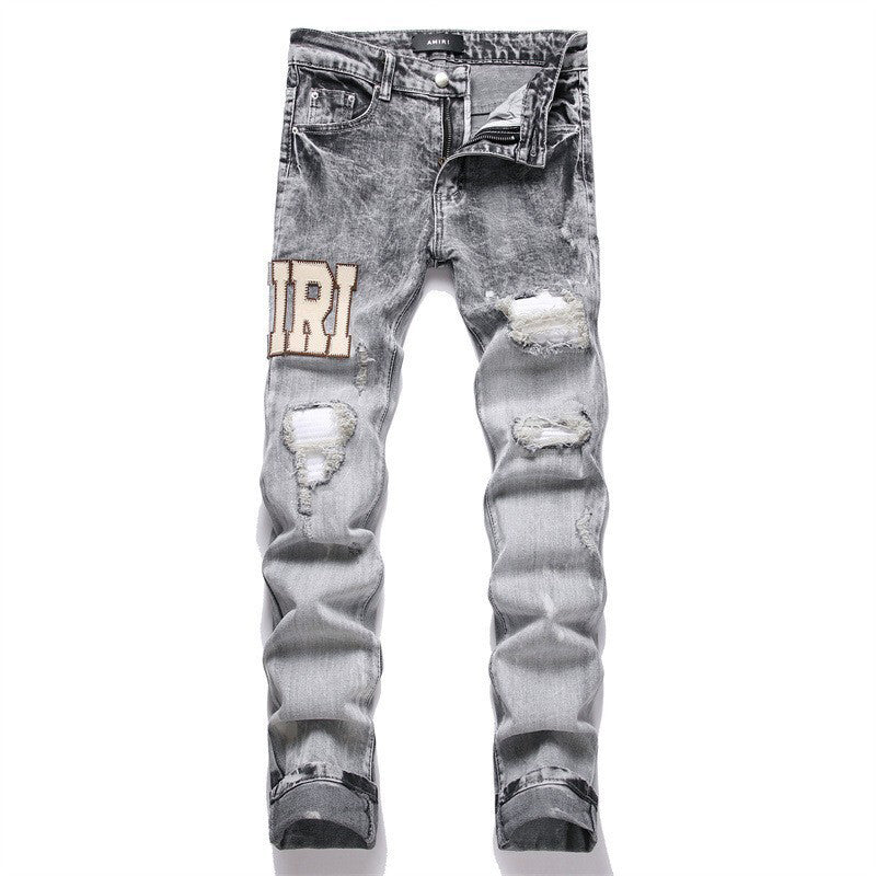 AMIRI Jeans High-quality distressed pure cotton