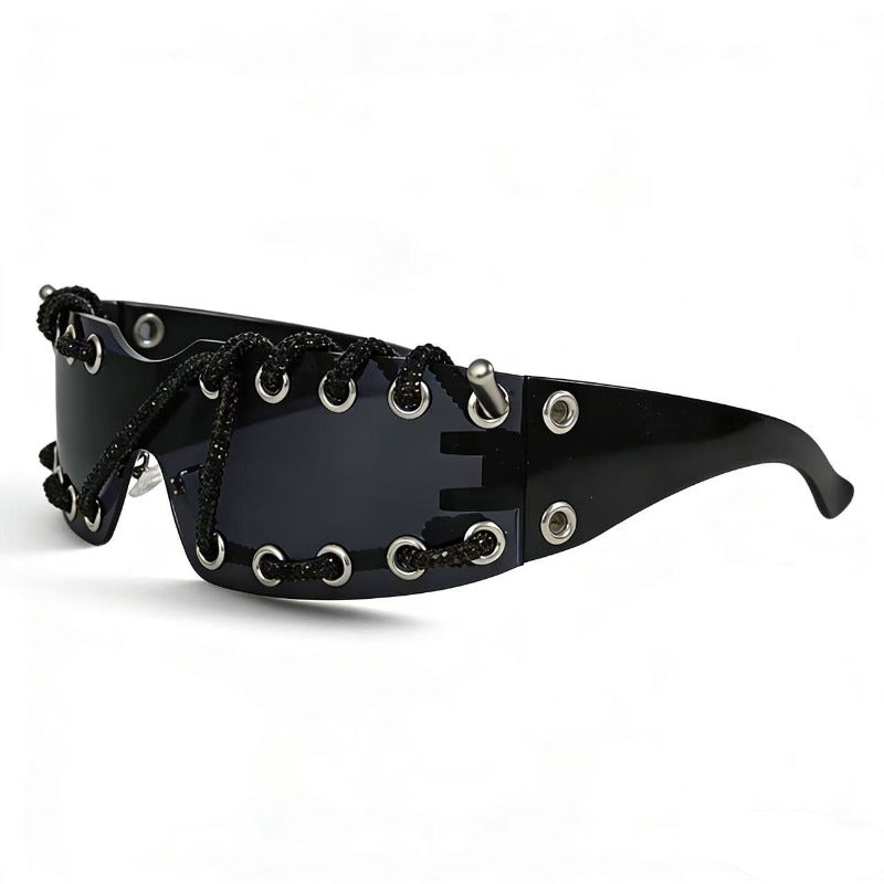 Trendy punk glasses retro