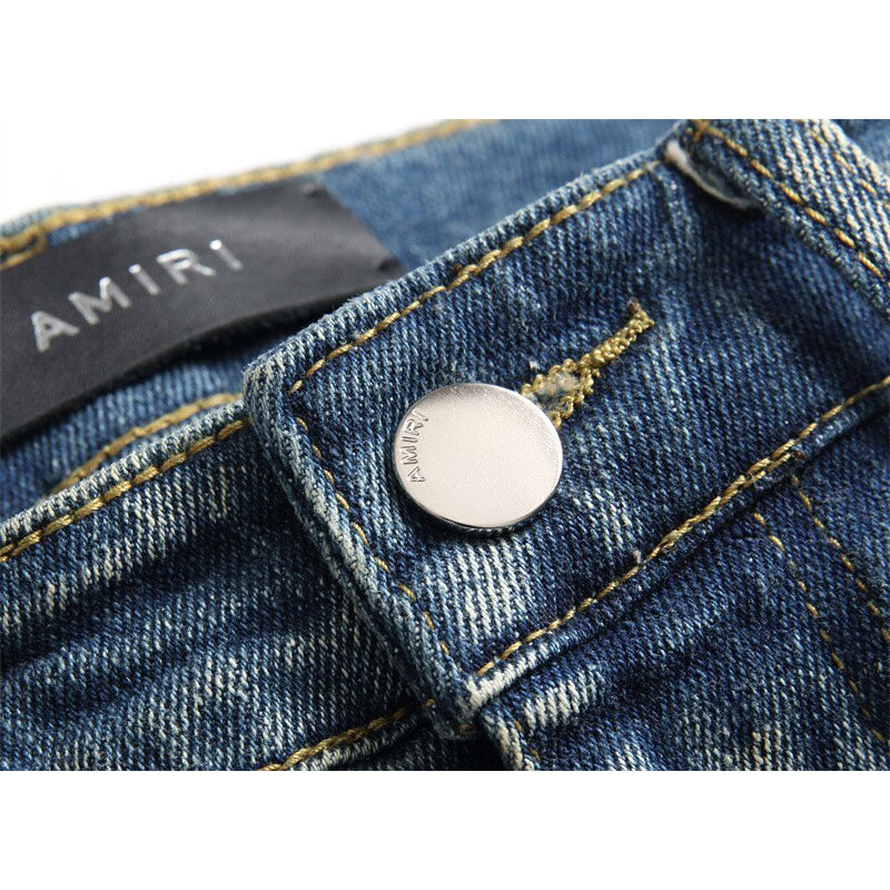 AMIRI Jeans High-quality distressed pure cotton