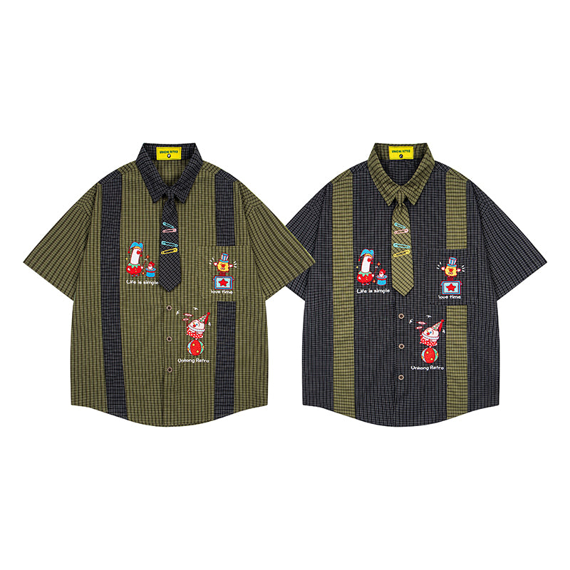 Unisex vintage T-shirt Polo shirt with a stand-up collar