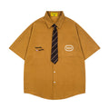 Unisex vintage T-shirt Polo shirt with a stand-up collar