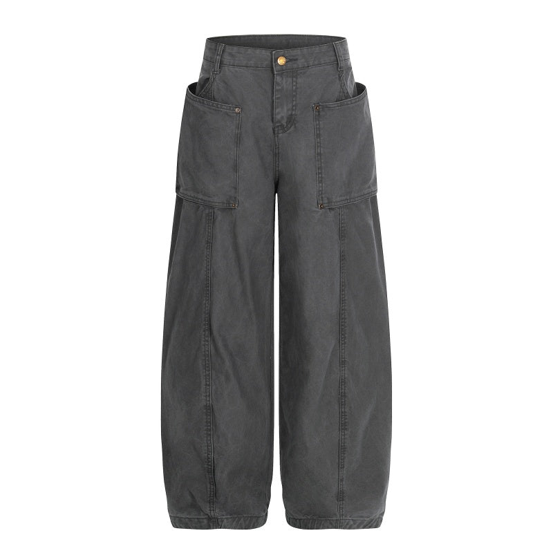 American-style streetwear harem pants Oversized Side Pocket Structured Apparel
