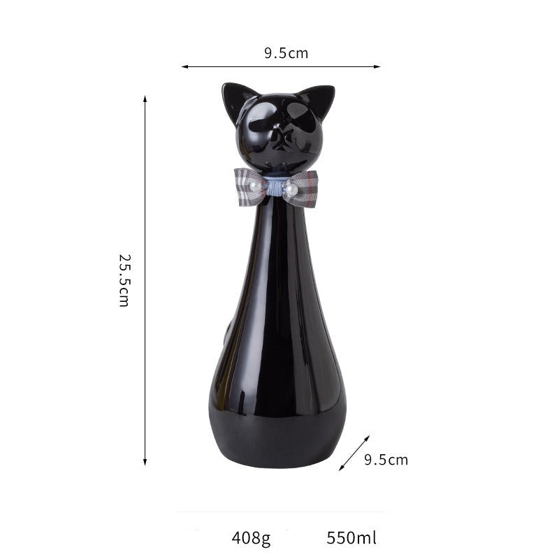 Pet Urn Ceramic Kitten Urn Commemorative Jar Pet Cat Urn Pet Cremation Jar Pet Aftercare Funeral Supplies