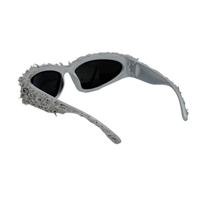Trendy punk glasses dark and weird