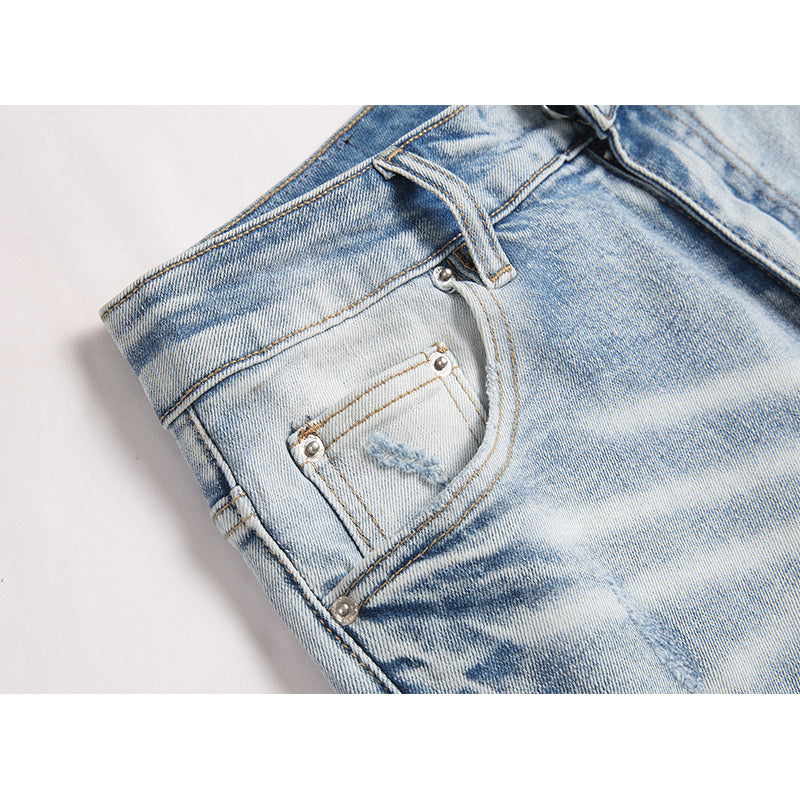 AMIRI Jeans High-quality distressed pure cotton