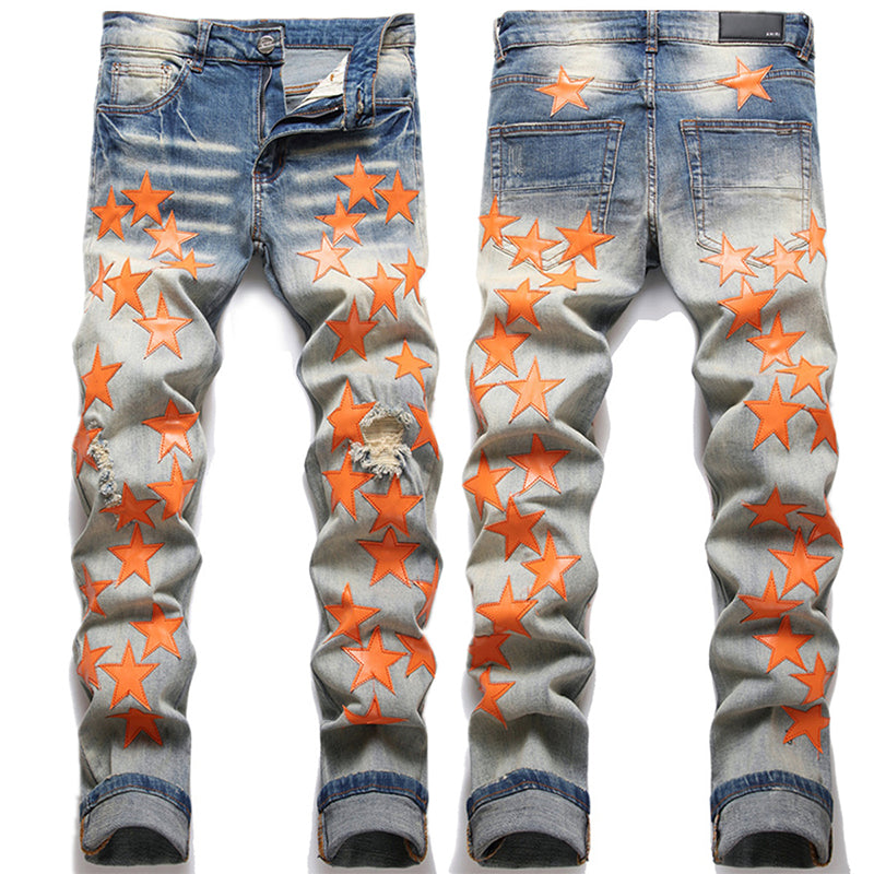 AMIRI Jeans High-quality distressed pure cotton