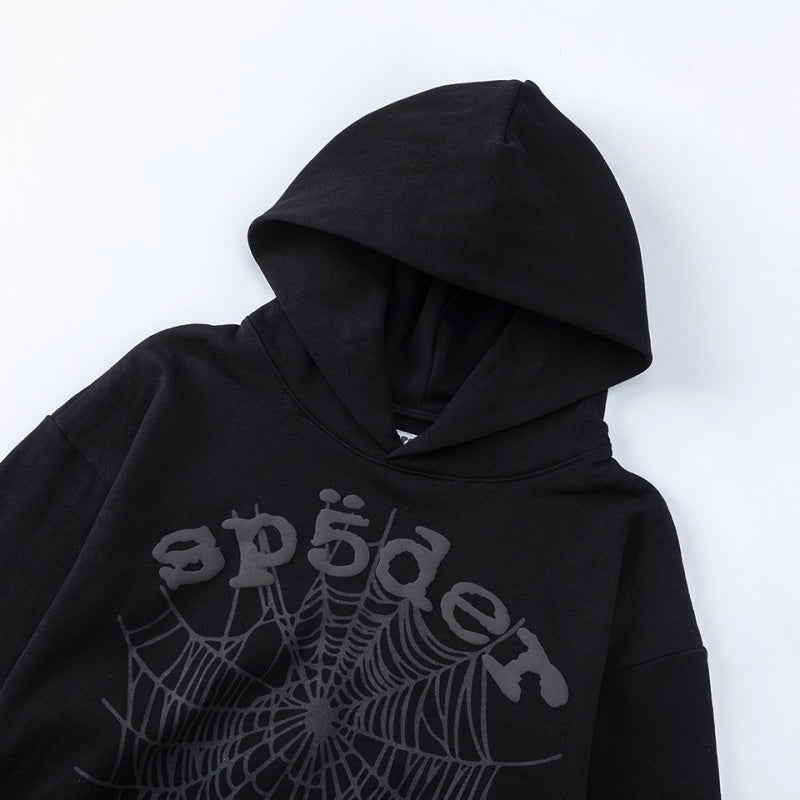 Spiderweb hoodie High-quality pure cotton for autumn and winter