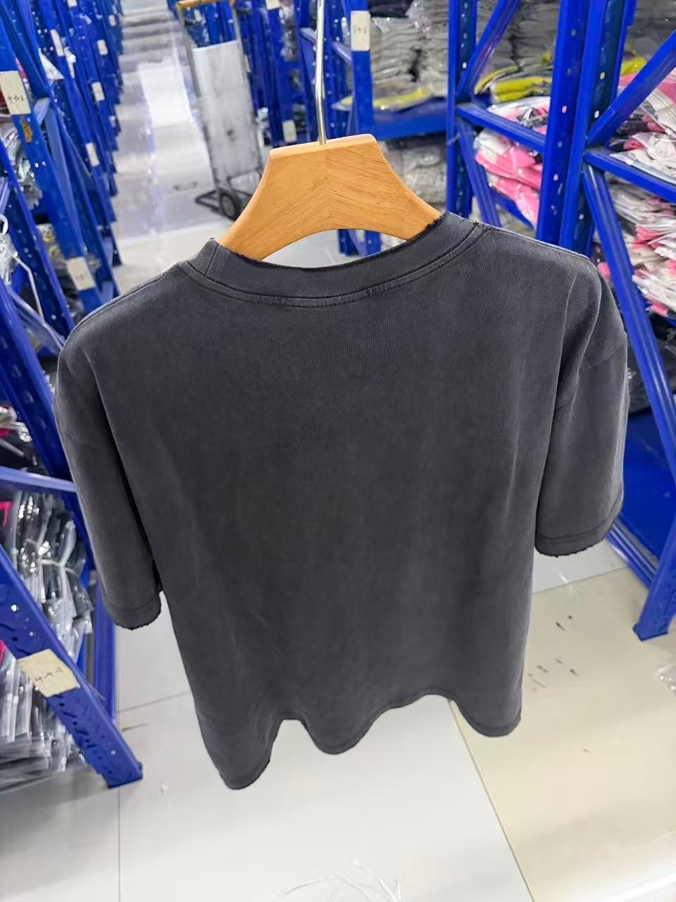 Vintage style washed summer wear T shirt 260G pure cotton high-quality streetwear