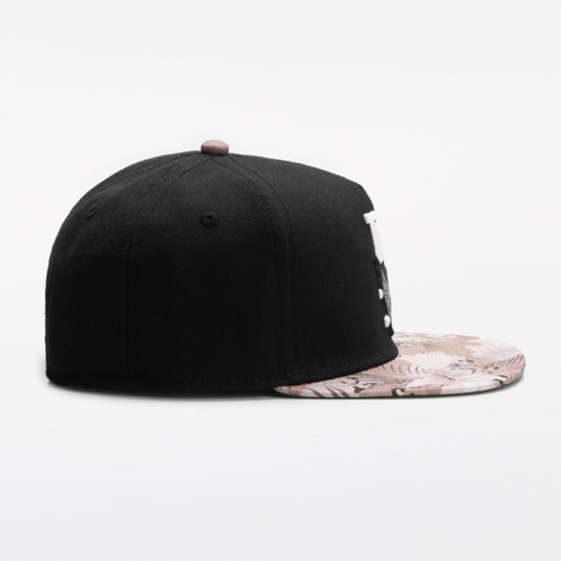Trendy flat brimmed snapback hatsall year roundneutral