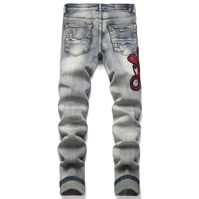 AMIRI Jeans High-quality distressed pure cotton