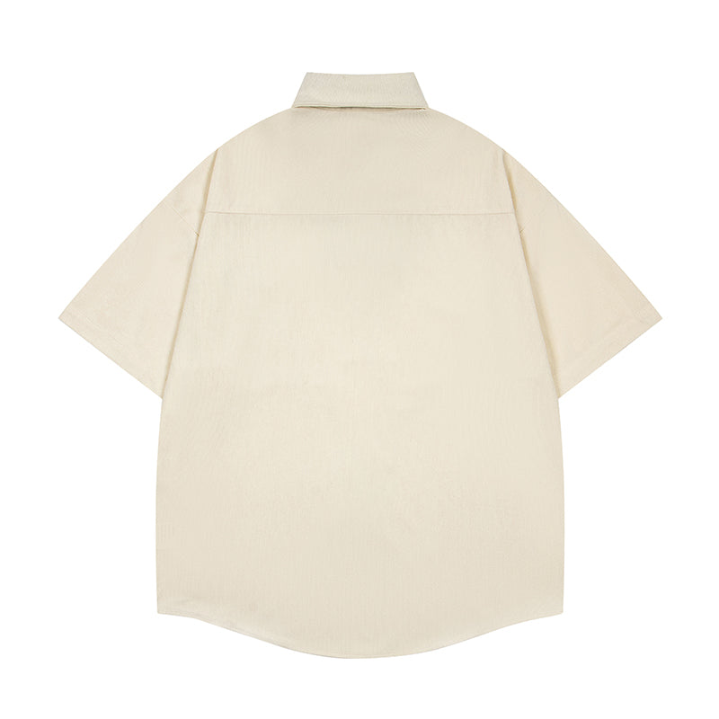 Unisex vintage T-shirt Polo shirt with a stand-up collar