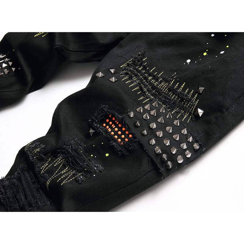 AMIRI Jeans High-quality distressed pure cotton
