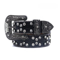 Hip-hop punk rhinestone belt dark style