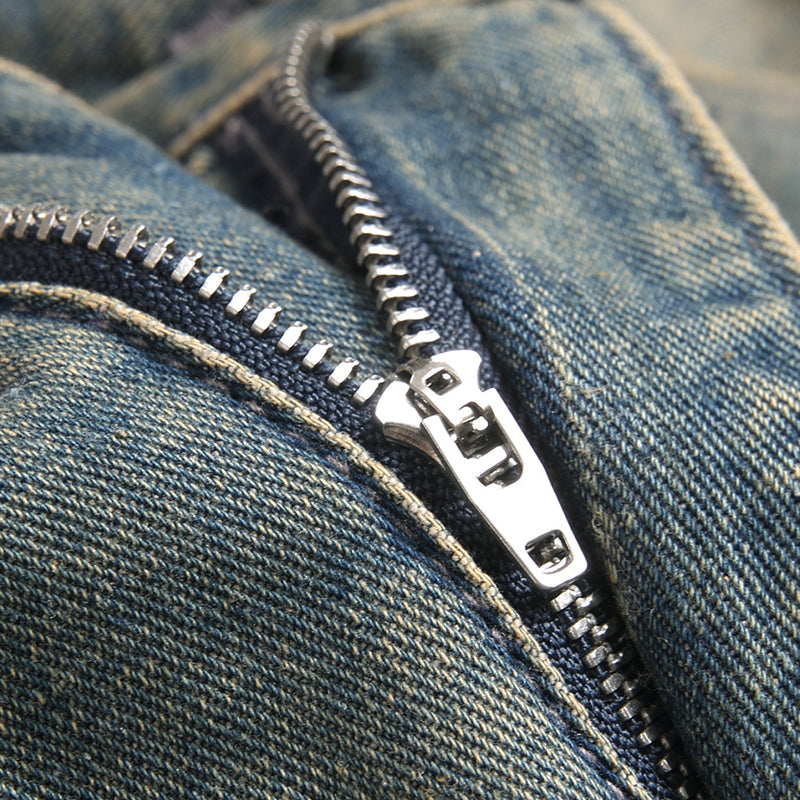 Mens Fashion Jeans Destroy embroidery thread balls 5721# Pure cotton high quality