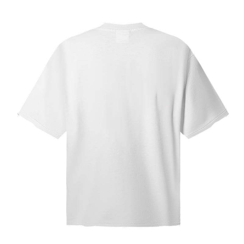 Saint Michael T Shirts Love Your Saint Crown of Thorns Figure Stencil White Tee Graphic