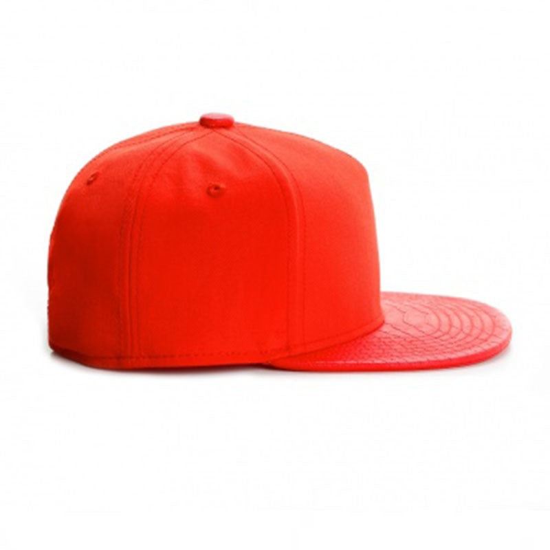 Trendy flat brimmed snapback hatslight board blank shade