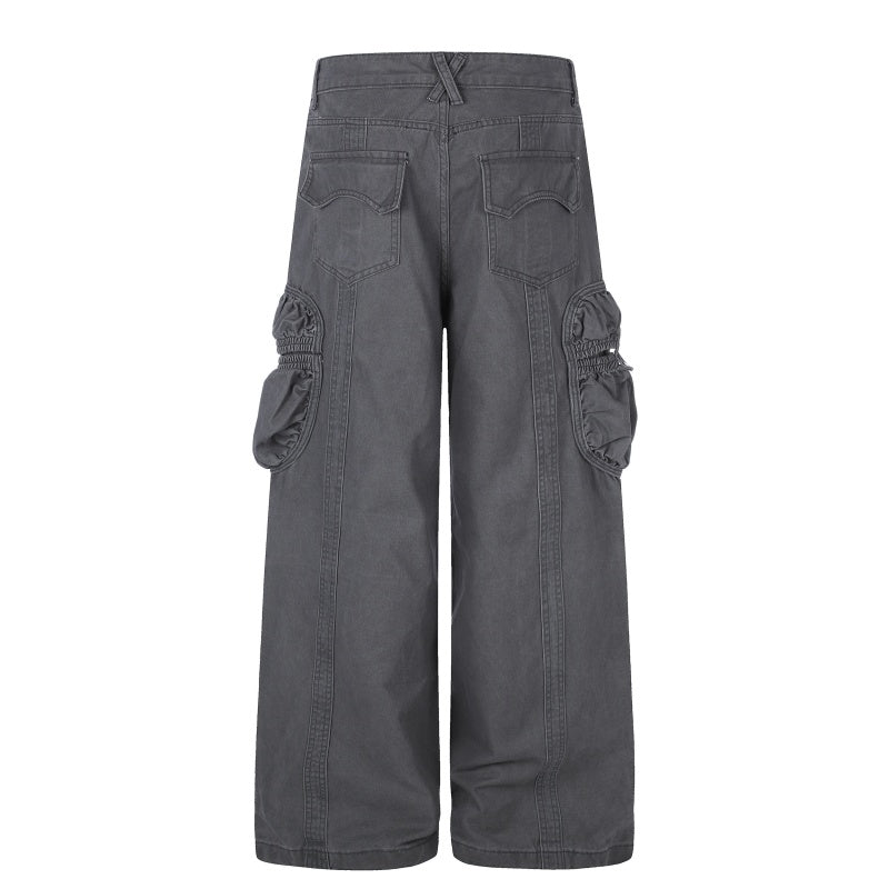American-style streetwear harem pants Decorative Stitch Oversized Voluminous Cut