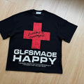 Unisex vintage T-shirt Red letter print