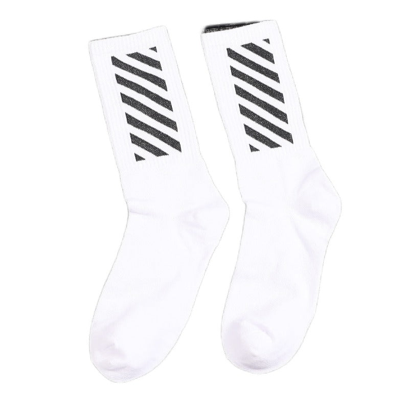 OFF OW whtie Socks XX stripe pattern