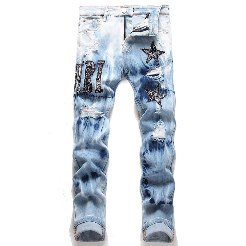 AMIRI Jeans High-quality distressed pure cotton