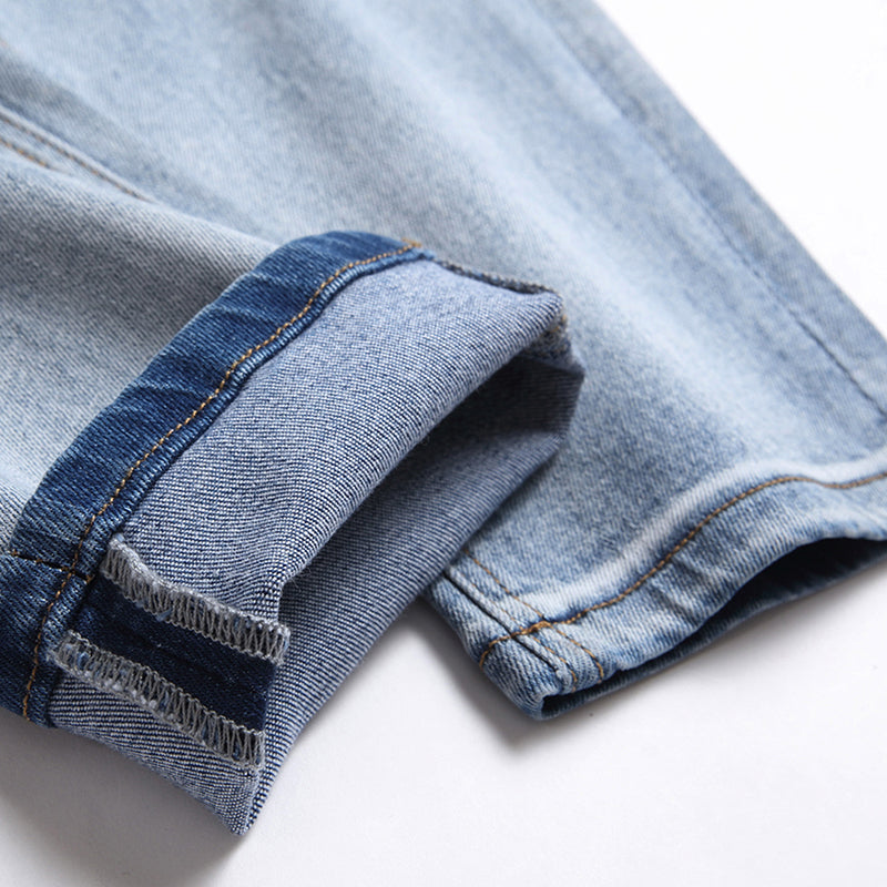 Mens Fashion Jeans Colored patch 8831# Pure cotton high quality