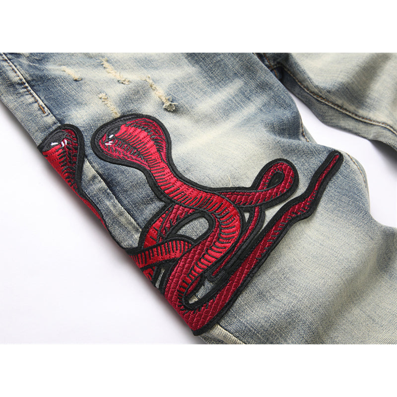 AMIRI Jeans High-quality distressed pure cotton