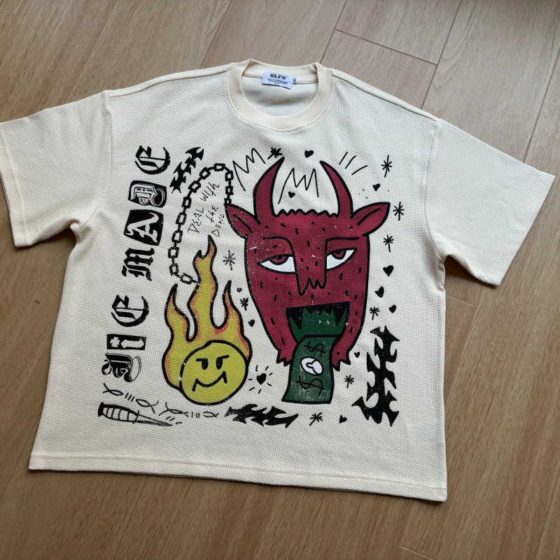 Unisex vintage T-shirt Magic Horn Smile