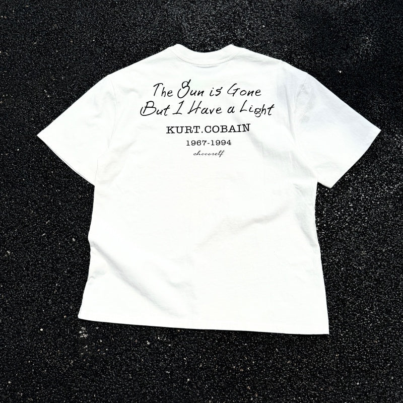 Unisex Vintage T Shirts Nirvana short-sleeve tee featuring a West Coast street-style graffiti and hip-hop aesthetic; crafted from heavyweight fabric with a distressed wash finish and direct-to-garment white ink printing.