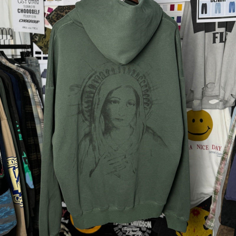 Unisex Vintage Hoodie Saint Michael Cherub American Vintage-Style Washed/Distressed Hoodie