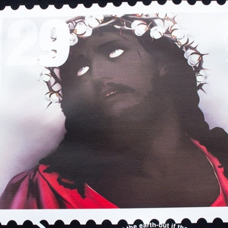 Denim Tears Hoodie Y2K Heavyweight Religious Postage Stamp Printed Oversized Streetwear Hoodie