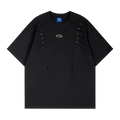 Unisex vintage T-shirts Pure cotton with metallic accents