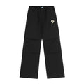 American-style streetwear harem pants Elastic waist with contrast drawstring detail