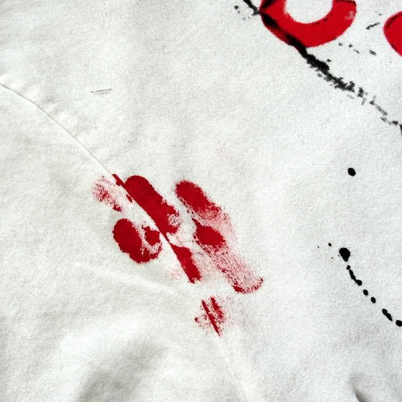 Unisex Vintage T Shirts Saint Street Dirty â€?An Unconventional Limited Edition. Street-graffiti style T-shirt featuring hand-painted splatter effects, multi-location hand-distressing, and a heavy-weight fabric treated with an enzyme-stone wash and