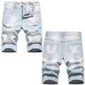 Denim shorts High-quality trendy casual pure cotton Non-stretch plus-size men's clothing