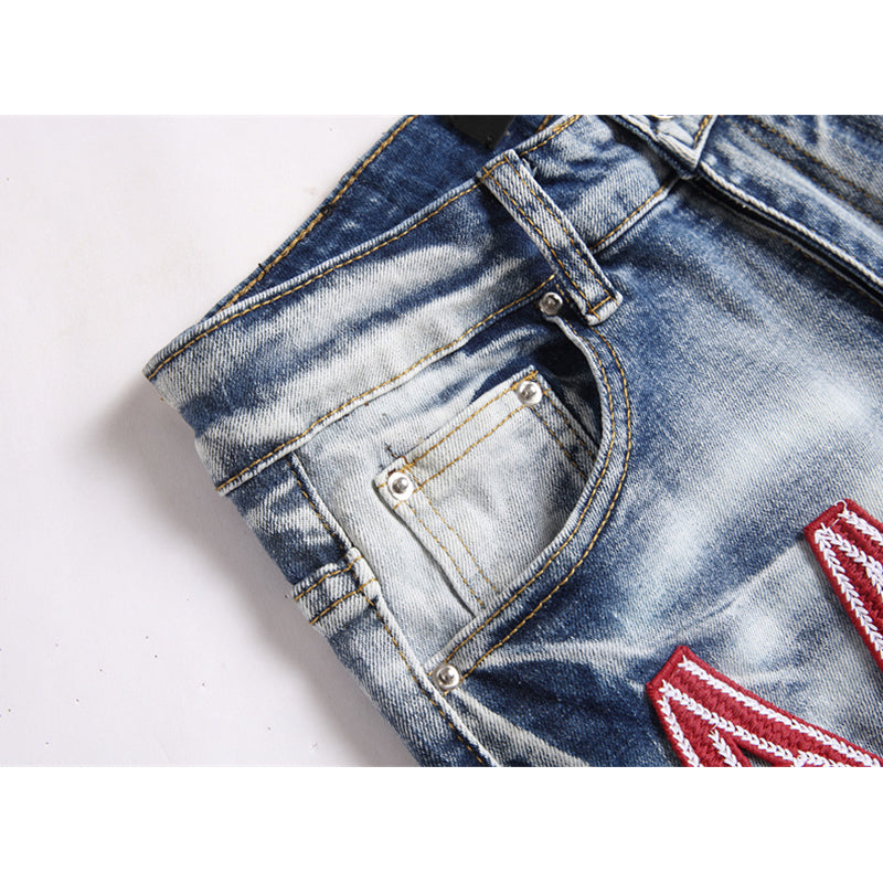AMIRI Jeans High-quality distressed pure cotton