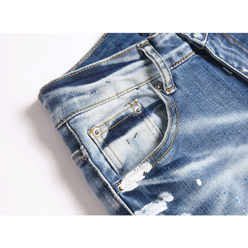 AMIRI Jeans High-quality distressed pure cotton