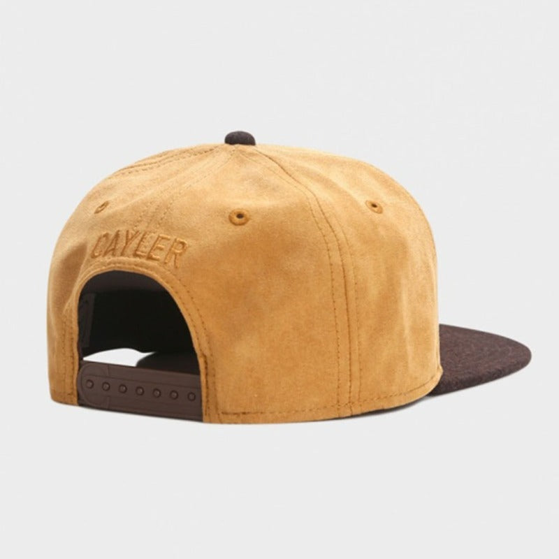 Trendy flat brimmed snapback hatssuede cartoon bear