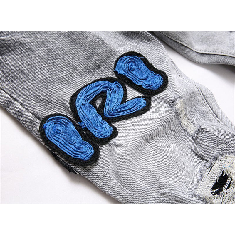 AMIRI Jeans High-quality distressed pure cotton