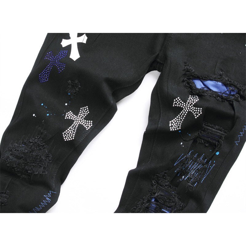 AMIRI Jeans High-quality distressed pure cotton