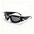 Trendy punk glasses cat eyes