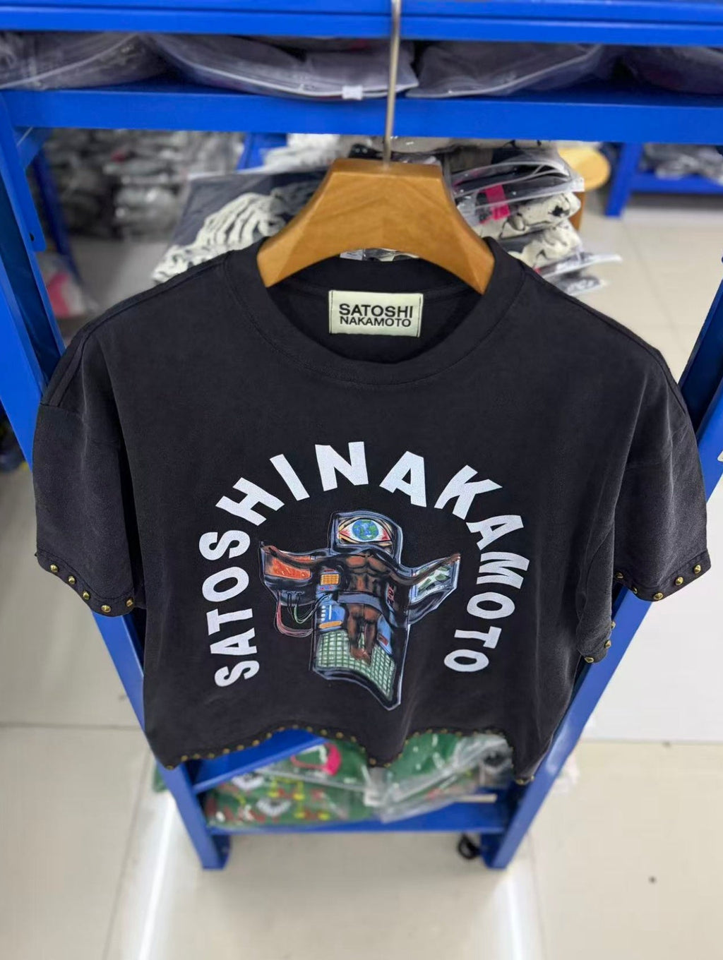 Satoshi Nakamoto t shirt High-quality heavyweight streetwear with a vintage, distressed aesthetic.