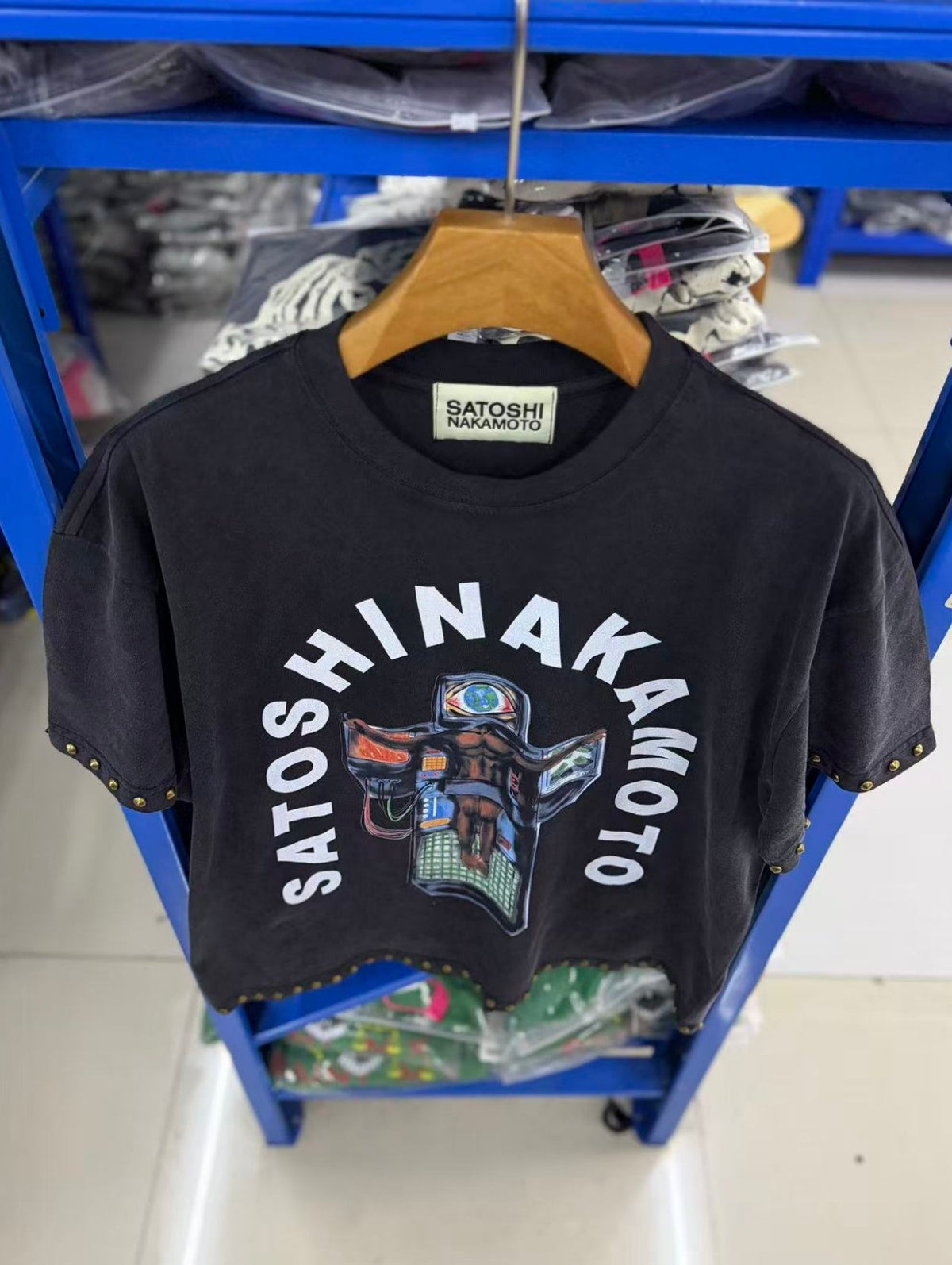 Satoshi Nakamoto t shirt High-quality heavyweight streetwear with a vintage, distressed aesthetic.