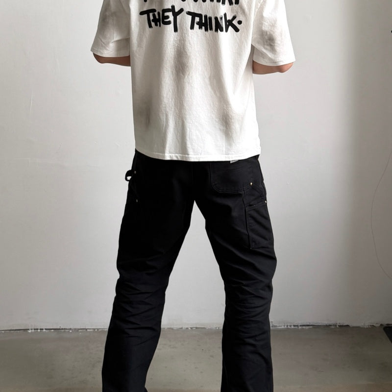 Unisex Vintage T Shirts Saint Street Dirty â€?A Follow Your Heart limited-edition tee featuring street graffiti aesthetics. Details include hand-painted dirty spray effects, multiple hand-distressed slash cuts, and a heavy-duty enzyme-washed fin