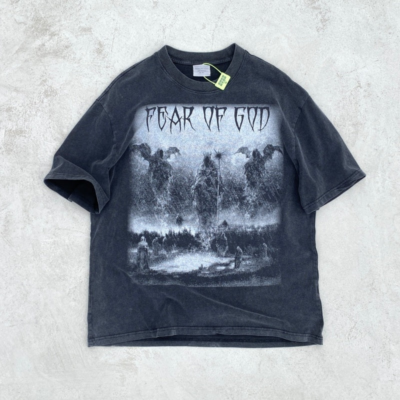 Unisex Vintage T Shirts Fear of God Judgment and Redemption Limited Edition (1-of-1) Vintage T-Shirt
