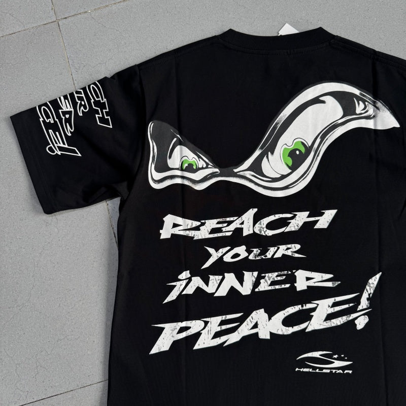 Vintage-style American T-shirt Sacred Third Eye Dark Tone Motif