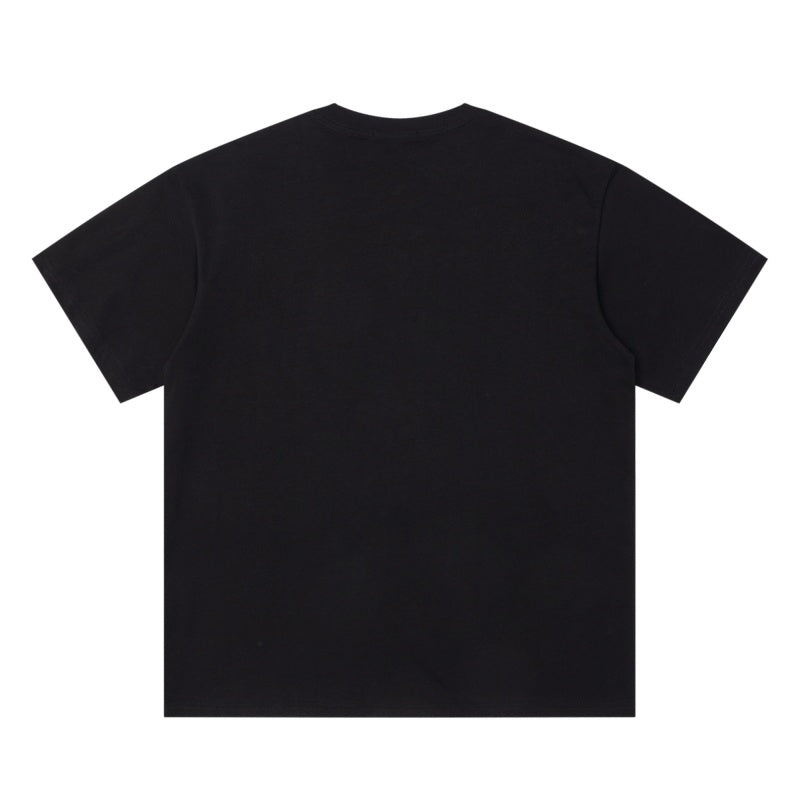 ERD T Shirts Sepia Tone Grid Art & Serif Letter Loose Fashion Top