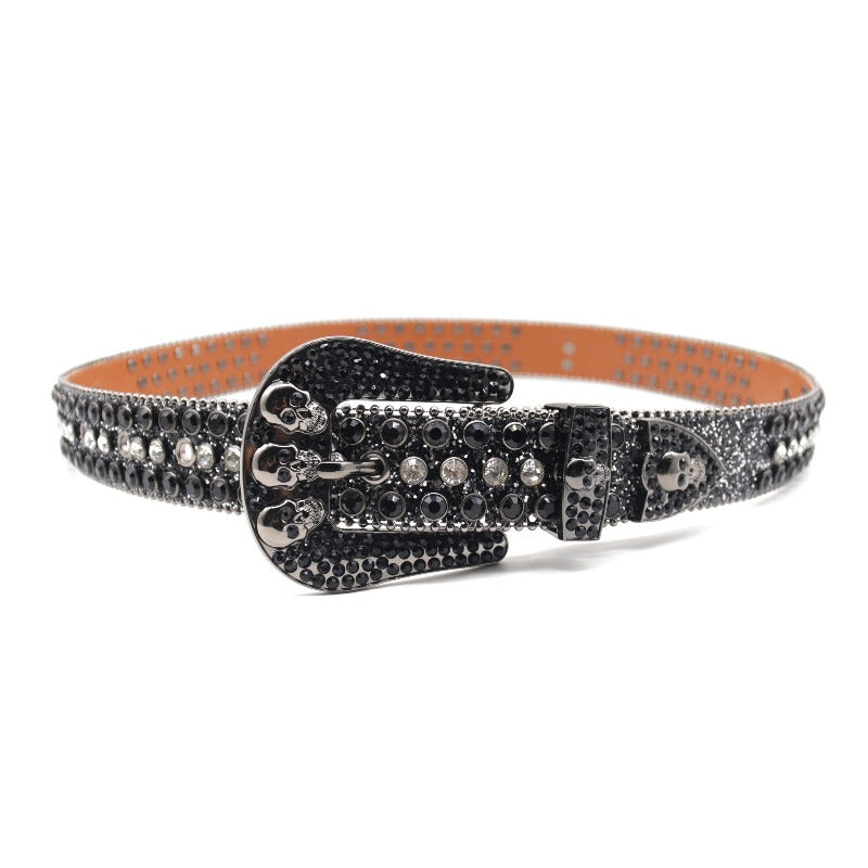 Hip-Hop Punk Rhinestone Belt