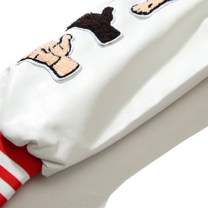 American-style baseball jacket James-style Price Stadium Jacket â€?a varsity-style sports jacket featuring intricate, full-coverage embroidery.